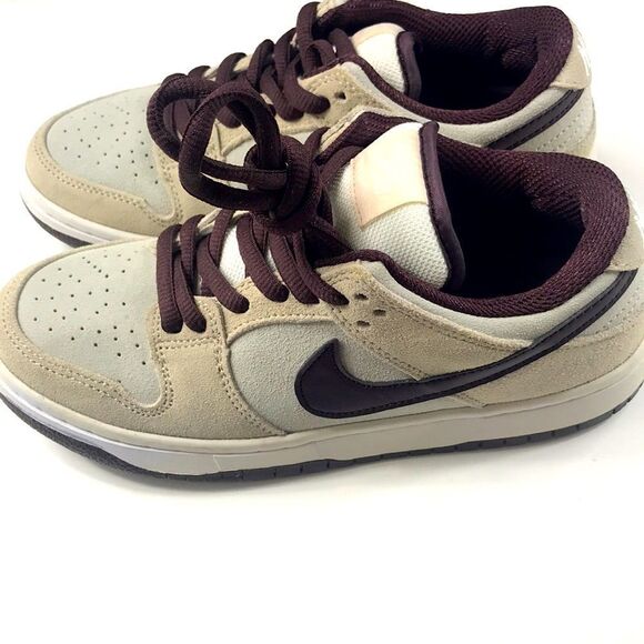 NIKE SB DUNK LOW DESERT SAND MAHOGANY BQ6817-004 AUTHENTIC TENNIS SHOES SIZE 6 - Picture 2 of 13